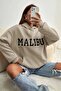 Unisex Malibu Printed Oversize Sweatshirt - 2