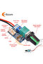 وحدة تحكم في سرعة محرك DC12V PWM ومفتاح قابل للتعديل لسرعة المروحة ووحدة التحكم في السرعة بأربعة أسلاك لـ...