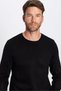 Men's Slim Fit Slim Fit Soft Texture Non-Pilling Black Crew Neck Knitwear Sweater - 3