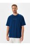 Oversize T-Shirt Slogan Printed Crew Neck Short Sleeve Cotton - 3