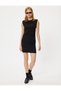 Mini Sleeveless Pencil Dress Round Neck Slim Fit