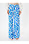 Wide Leg Floral Trousers Viscose Standard Waist - 3
