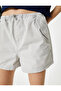 Mini Shorts with Pockets, Elastic Waist, Cotton, Comfortable Fit - 5