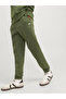 Elastic Cuffed Solid Joggers with Drawstring - 3