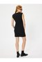 Mini Sleeveless Pencil Dress Round Neck Slim Fit - 4