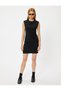 Mini Sleeveless Pencil Dress Round Neck Slim Fit - 3