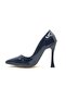 Feles 10 cm heeled stiletto women's high heel shoes navy blue - 4