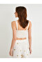 Floral Crop Top Embroidered Straps Slim Fit - 4