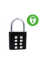 black 8 Digits Password Code Lock Combination Padlock Alloy Suitcase Security-protection Fechadura E - 2