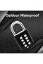 black 8 Digits Password Code Lock Combination Padlock Alloy Suitcase Security-protection Fechadura E - 6