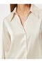 Classic Lapel Long Sleeve Satin Shirt - 5