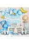 Baby Boy Concept Party Set with Tooth Foil Balloons and Writing Uzar