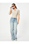 Short Sleeve Textured Half Zipper Polo Neck Knitwear Sweater
