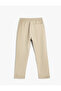 Gabardine Trousers with Tie Waist and Pocket Detail - 7