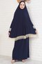 Seasonal Double Piece Women's Hijab Embroidered Prayer Dress, Anti-Sweat Prayer Clothing