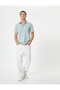 Half Zip Polo T-Shirt Short Sleeve Cotton - 2