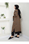 Wonderful Striped Knitwear Dress - 7