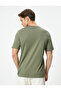 Crew Neck Cotton Blended Short Sleeve T-Shirt - 4