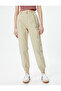 Cargo Jogger Pants Chain Detailed High Waist Cotton - 3