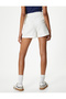 Mini Shorts Skirt with Belt and Comfortable Cut with Pocket Detail - 4