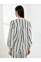 Blouse Double-Breasted Tie-Up Long Sleeve - 4