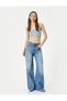 Denim Bustier Thin Strap Slim Fit Square Collar - 2