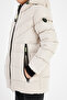 Boy's Fixed Hooded Windproof Inflatable Coat & Coat with Fur Inside - 4