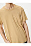 Crew Neck T-Shirt Pocket Detailed Short Sleeve Cotton - 5