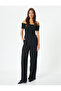 Madonna Collar Off-The-Shoulder Sweater Knitwear Short Sleeve - 2