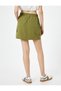 Mini Cargo Parachute Skirt with Elastic Waist Stopper Detail - 4