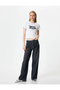Slogan Printed T-Shirt Short Sleeve Crew Neck Cotton - 2