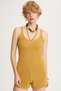 İllas Slim Fit V-Collar Strap Short Camel Hair Color Women's Knitwear Blouse - 3