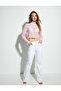 Crop Crochet T-Shirt Long Sleeve Crew Neck Openwork