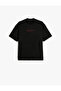 Oversize T-Shirt Slogan Printed Crew Neck Short Sleeve - 7