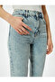 Mom Jeans Short Slim-Leg Slit Detail Pocketed - Mom Jeans - 5