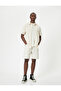 Oversize Bermuda Denim Shorts with 5 Pocket Buttons