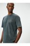 Oversize T-Shirt Back Printed Washable Crew Neck