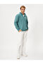 Half Zipper Sweatshirt Slogan Printed Stand Collar Ribbed Ribbed - 2