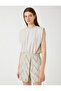 Crop Blouse Padded Sleeveless Elastic Waist - 3