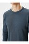 Basic Knitwear Sweater Crew Neck Fabric Detailed Cotton - 5