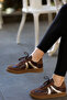 (Selnda) Snake Print Sneaker Women's Sneakers - 4