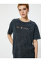 St. Tropez T-Shirt with Window Detail Pale Effect Short Sleeve Crew Neck Cotton