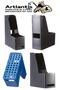Light Blue Magazine Holder Disassembled Plastic 2 Pcs Plastic Box Folder Magazine Holder A4 File and Desk Organize - 3