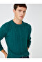 Basic Knitwear Sweater Braided Crew Neck