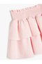 Skirt Layered Elastic Waist with Gipe Detail - 3