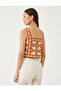 Crochet Bustier Square Neck Strap - 4