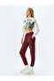 Jogger Sweatpants Pocket Detailed Lace up Waist Ribbed Comfortable Fit - 2