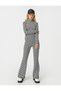Crop T-Shirt High Collar Gathered - 2