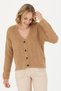 Women's Sand Melange Knitwear Cardigan G082SZ0TH.000.1643601.VR123