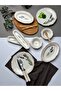 Plate House Porcelain Fulya Lavender Breakfast Set for 6 People 14 Pieces - 2